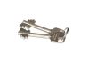 Dubbelbaard sleutel, korte steellengte. Totale lengte is max. 85 mm