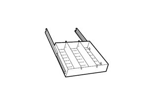 Lips Brandkasten uittrekbaar legbord met verdelers DataPlus 110-315